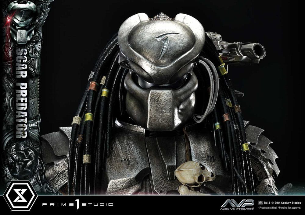 The Alien vs. Predator Estatua Museum Masterline Series 1/3 Scar Predator Deluxe Bonus Version 93 cm - Z POP Toys