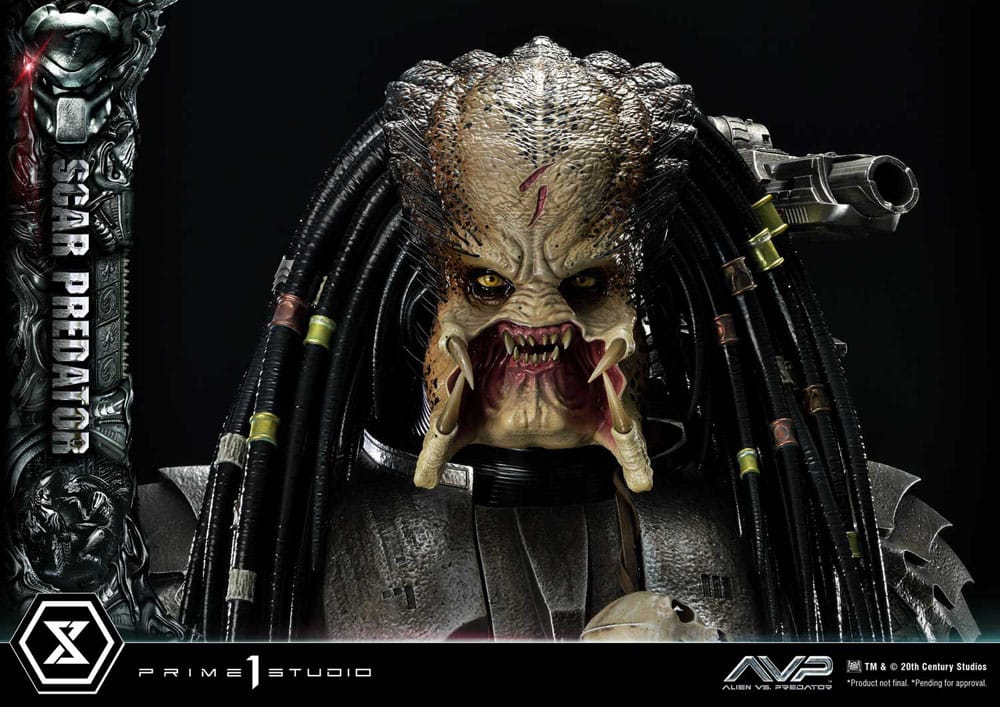 The Alien vs. Predator Estatua Museum Masterline Series 1/3 Scar Predator Deluxe Bonus Version 93 cm - Z POP Toys