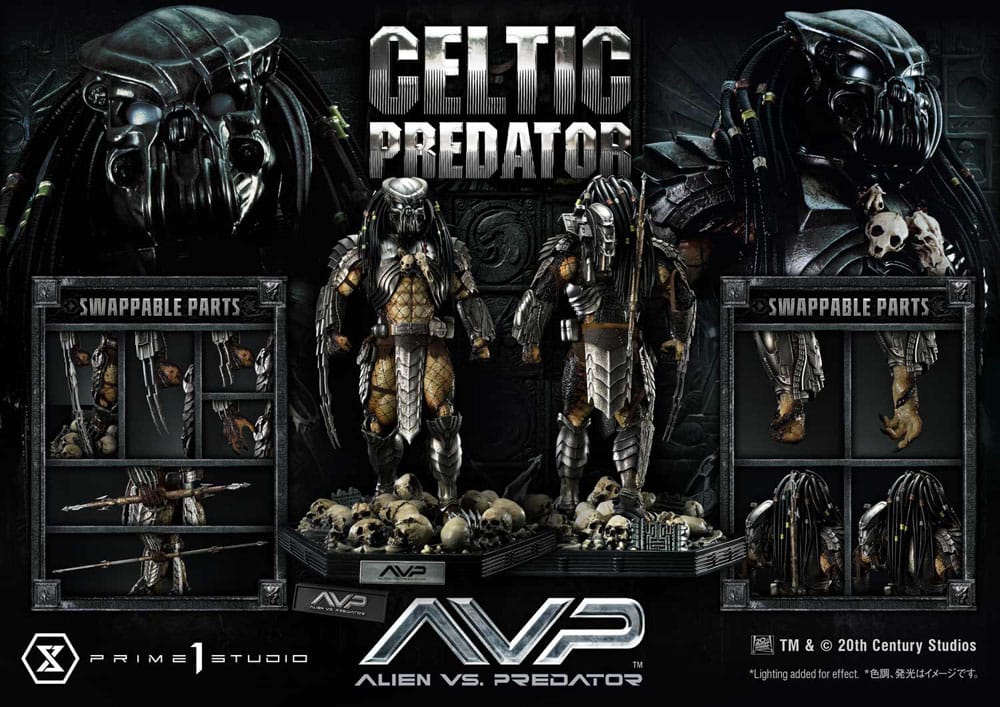 The Alien vs. Predator Estatua Museum Masterline Series 1/3 Celtic Predator Bonus Ver. 95 cm - Z POP Toys