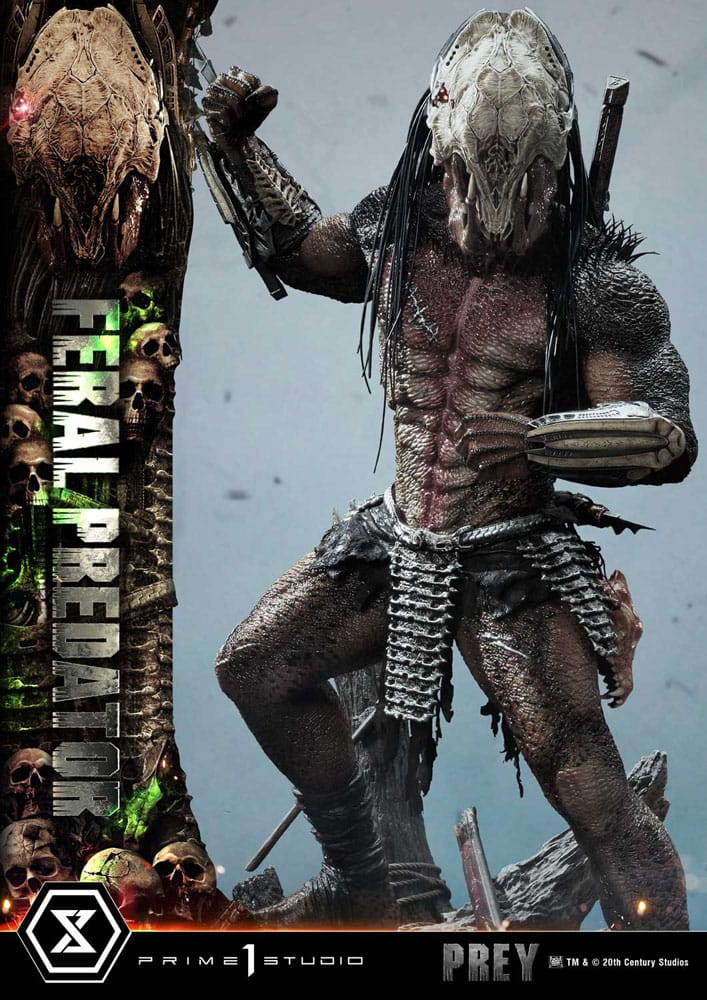 Prey (Movie) Estatua Museum Masterline Series 1/3 Feral Predator 89 cm - Z POP Toys