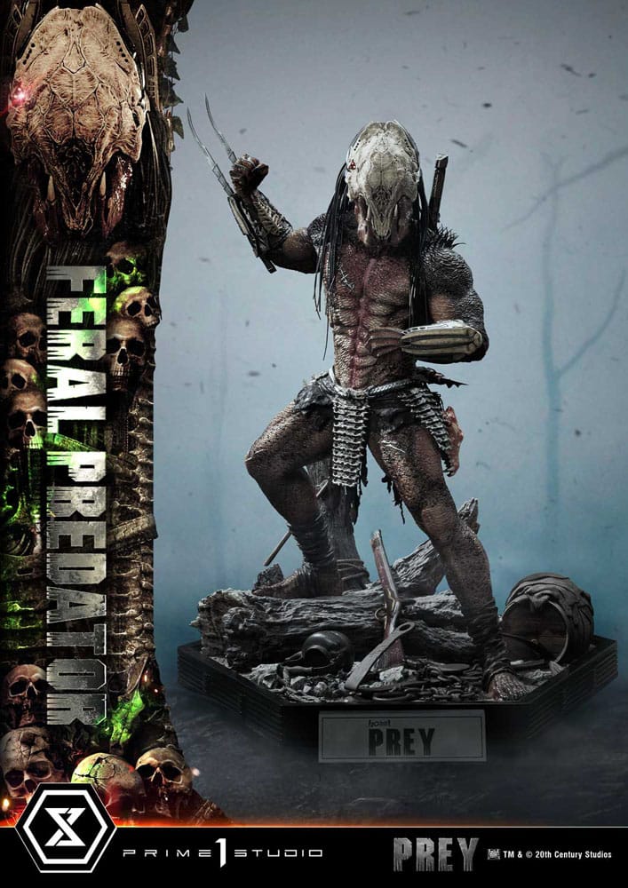 Prey (Movie) Estatua Museum Masterline Series 1/3 Feral Predator 89 cm - Z POP Toys