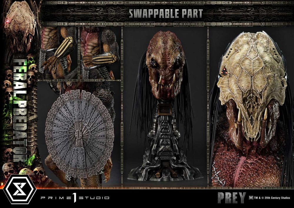 Prey (Movie) Estatua Museum Masterline Series 1/3 Feral Predator 89 cm - Z POP Toys