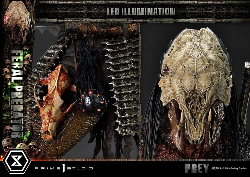 Prey (Movie) Estatua Museum Masterline Series 1/3 Feral Predator 89 cm - Z POP Toys