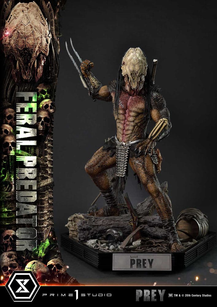 Prey (Movie) Estatua Museum Masterline Series 1/3 Feral Predator 89 cm - Z POP Toys