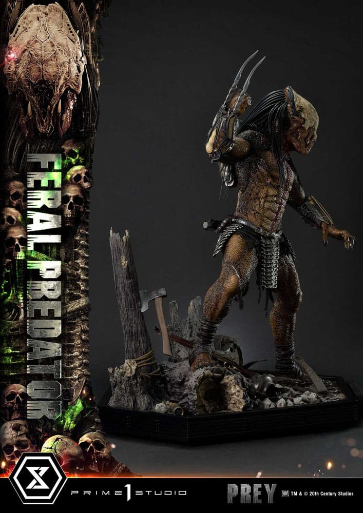 Prey (Movie) Estatua Museum Masterline Series 1/3 Feral Predator 89 cm - Z POP Toys