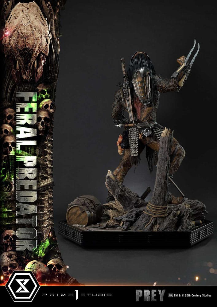 Prey (Movie) Estatua Museum Masterline Series 1/3 Feral Predator 89 cm - Z POP Toys