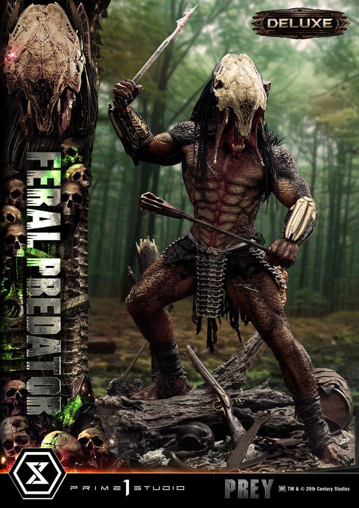 Prey (Movie) Estatua Museum Masterline Series 1/3 Feral Predator Deluxe Version 89 cm - Z POP Toys