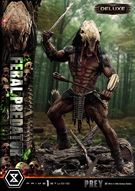 Prey (Movie) Estatua Museum Masterline Series 1/3 Feral Predator Deluxe Version 89 cm - Z POP Toys