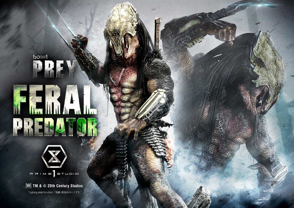 Prey (Movie) Estatua Museum Masterline Series 1/3 Feral Predator Deluxe Version 89 cm - Z POP Toys