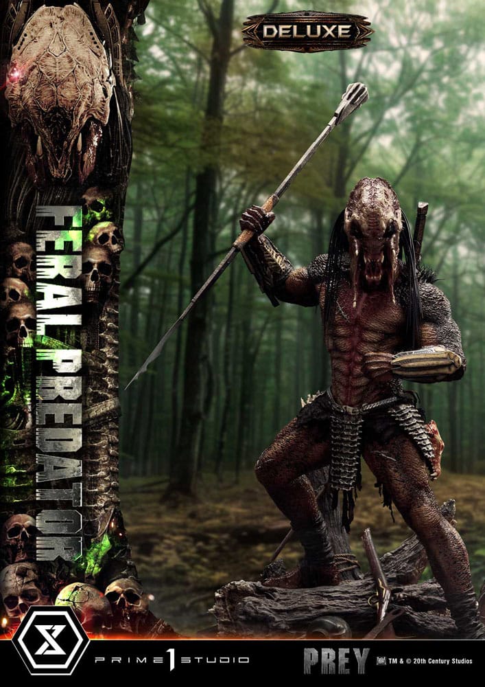 Prey (Movie) Estatua Museum Masterline Series 1/3 Feral Predator Deluxe Version 89 cm - Z POP Toys