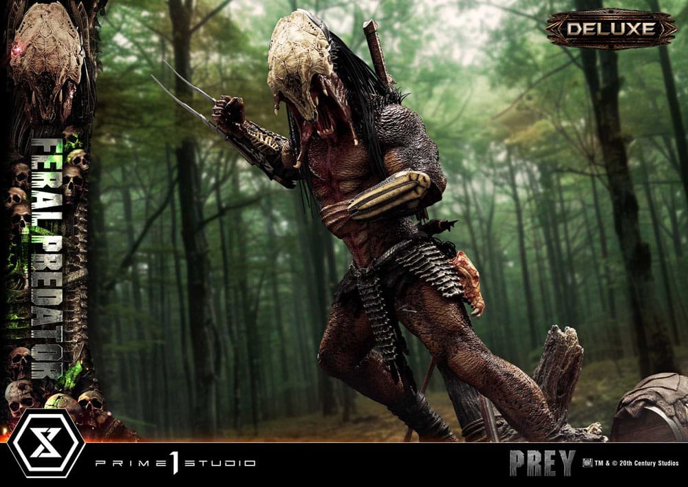 Prey (Movie) Estatua Museum Masterline Series 1/3 Feral Predator Deluxe Version 89 cm - Z POP Toys