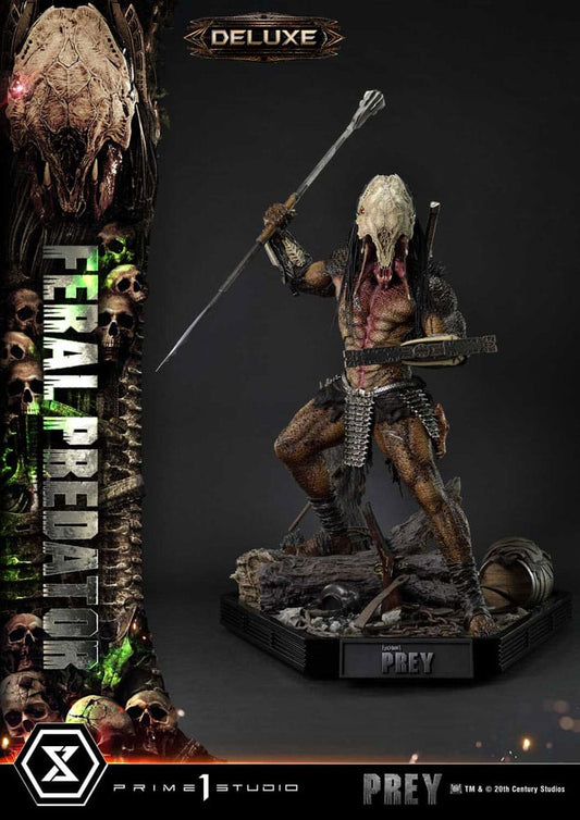 Prey (Movie) Estatua Museum Masterline Series 1/3 Feral Predator Deluxe Bonus Version 89 cm - Z POP Toys