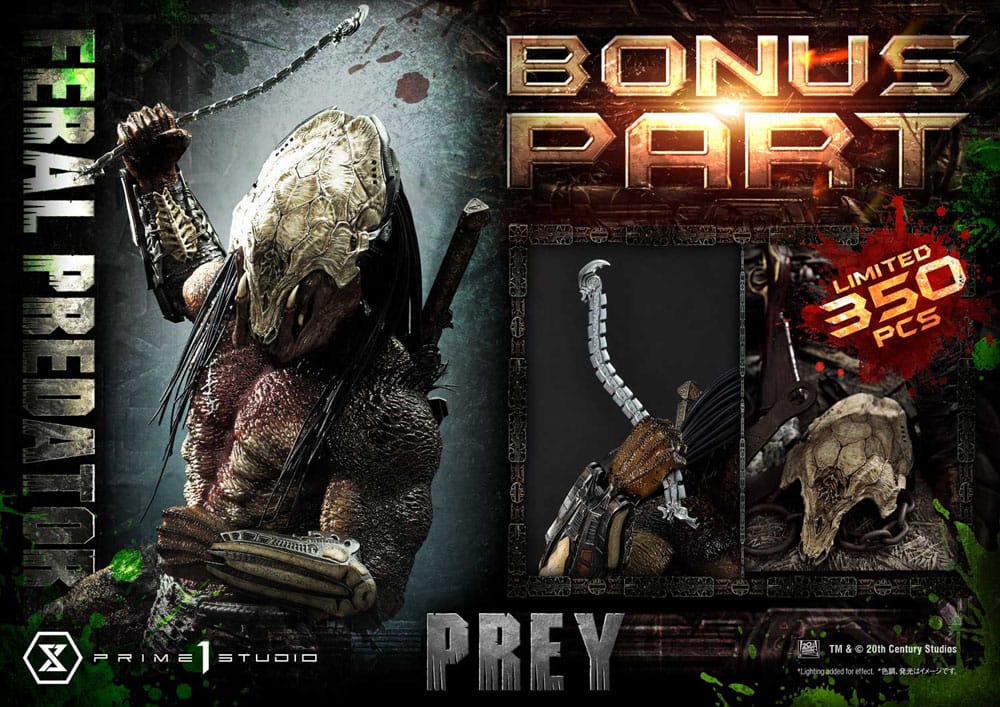 Prey (Movie) Estatua Museum Masterline Series 1/3 Feral Predator Deluxe Bonus Version 89 cm - Z POP Toys