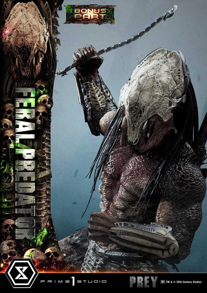 Prey (Movie) Estatua Museum Masterline Series 1/3 Feral Predator Deluxe Bonus Version 89 cm - Z POP Toys