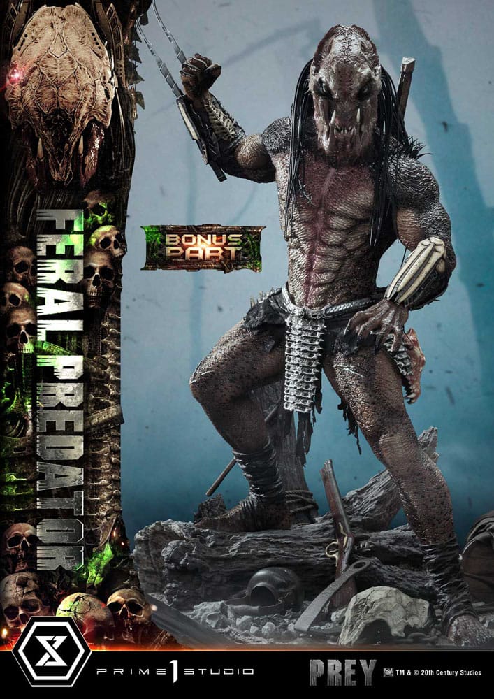Prey (Movie) Estatua Museum Masterline Series 1/3 Feral Predator Deluxe Bonus Version 89 cm - Z POP Toys