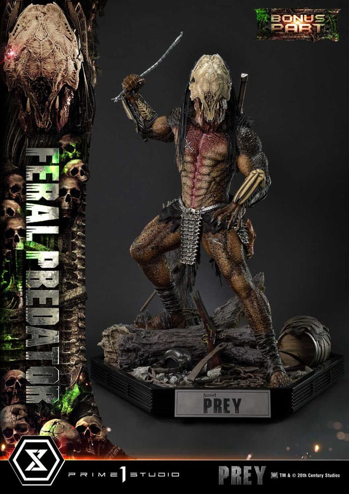 Prey (Movie) Estatua Museum Masterline Series 1/3 Feral Predator Deluxe Bonus Version 89 cm - Z POP Toys