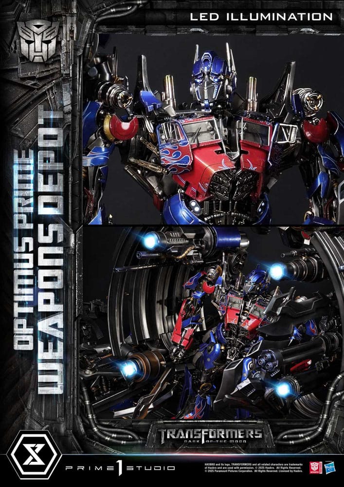 Transformers: Dark of the Moon (Film) Museum Masterline Estatua Optimus Prime Weapons Depot 127 cm - Z POP Toys