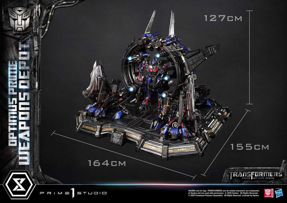 Transformers: Dark of the Moon (Film) Museum Masterline Estatua Optimus Prime Weapons Depot 127 cm - Z POP Toys