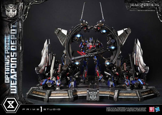 Transformers: Dark of the Moon (Film) Museum Masterline Estatua Optimus Prime Weapons Depot Bonus Version 127 cm - Z POP Toys