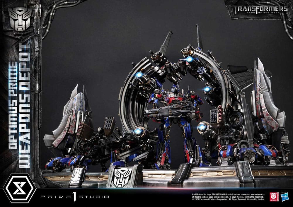 Transformers: Dark of the Moon (Film) Museum Masterline Estatua Optimus Prime Weapons Depot Bonus Version 127 cm - Z POP Toys