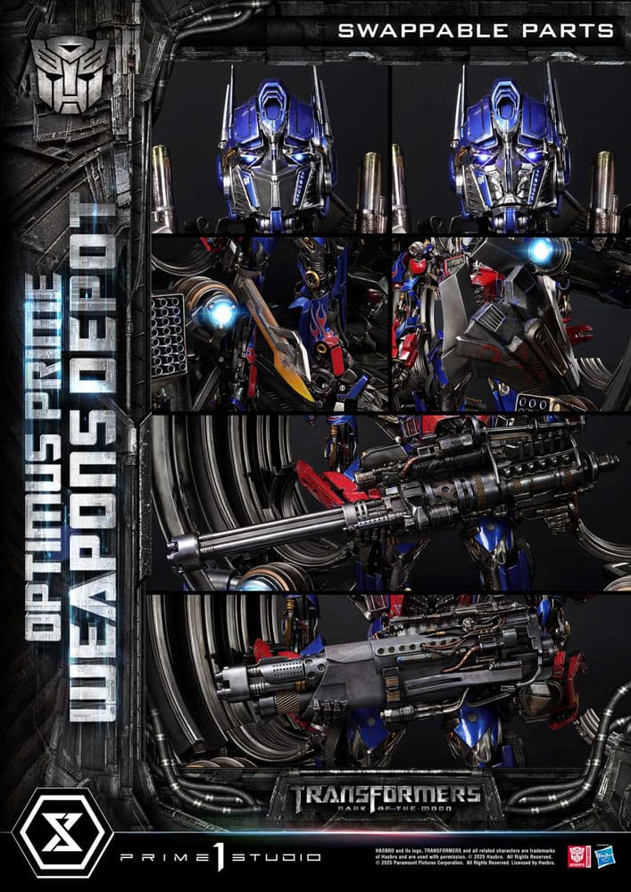 Transformers: Dark of the Moon (Film) Museum Masterline Estatua Optimus Prime Weapons Depot Bonus Version 127 cm - Z POP Toys
