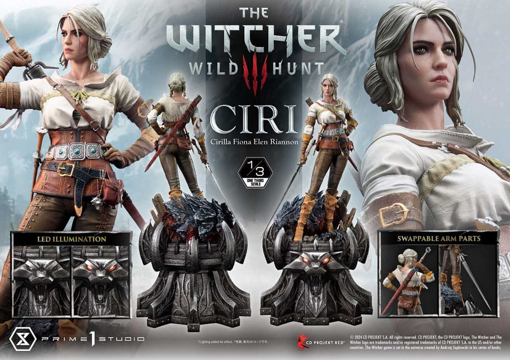 The Witcher 3: Wild Hunt Museum Masterline Estatua 1/3 Wild Hunt Ciri Fiona Elen Riannon 81 cm - Z POP Toys