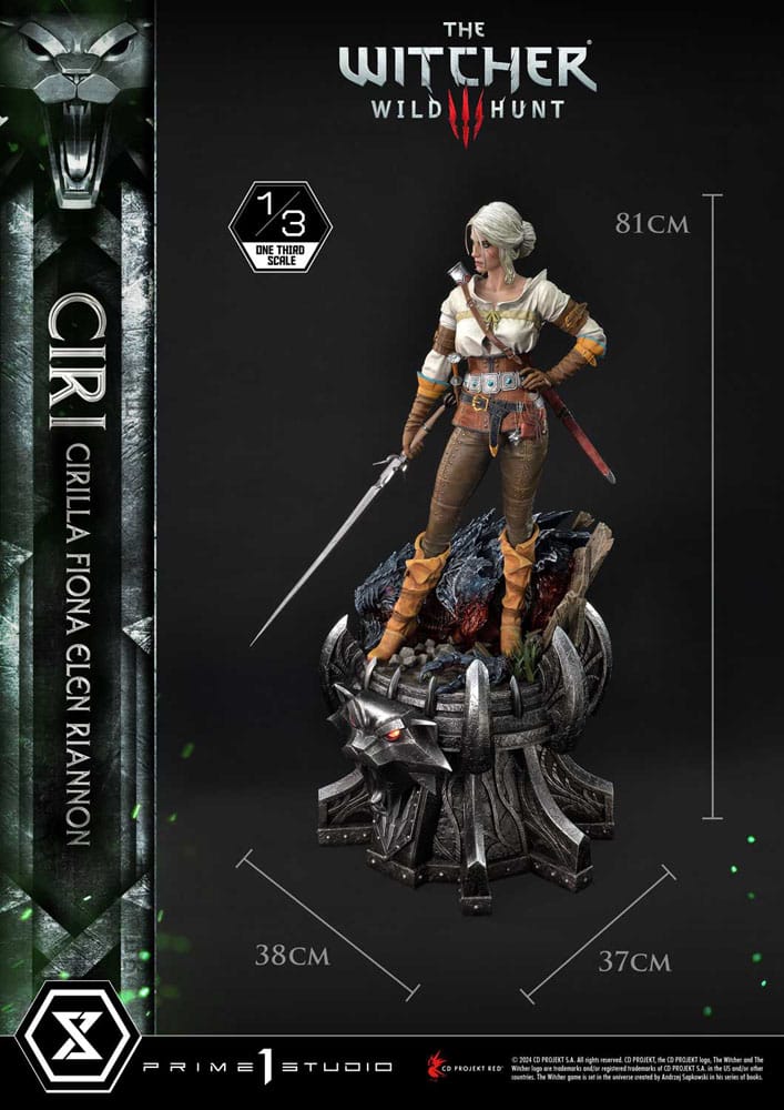 The Witcher 3: Wild Hunt Museum Masterline Estatua 1/3 Wild Hunt Ciri Fiona Elen Riannon 81 cm - Z POP Toys