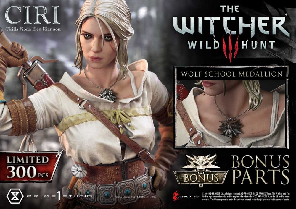 The Witcher 3: Wild Hunt Museum Masterline Estatua 1/3 Wild Hunt Ciri Fiona Elen Riannon Bonus Version 81 cm - Z POP Toys