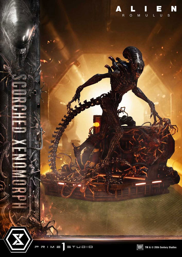 Alien: Romulus Estatua Museum Masterline XL 1/3 Scorched Xenomorph 98 cm - Z POP Toys