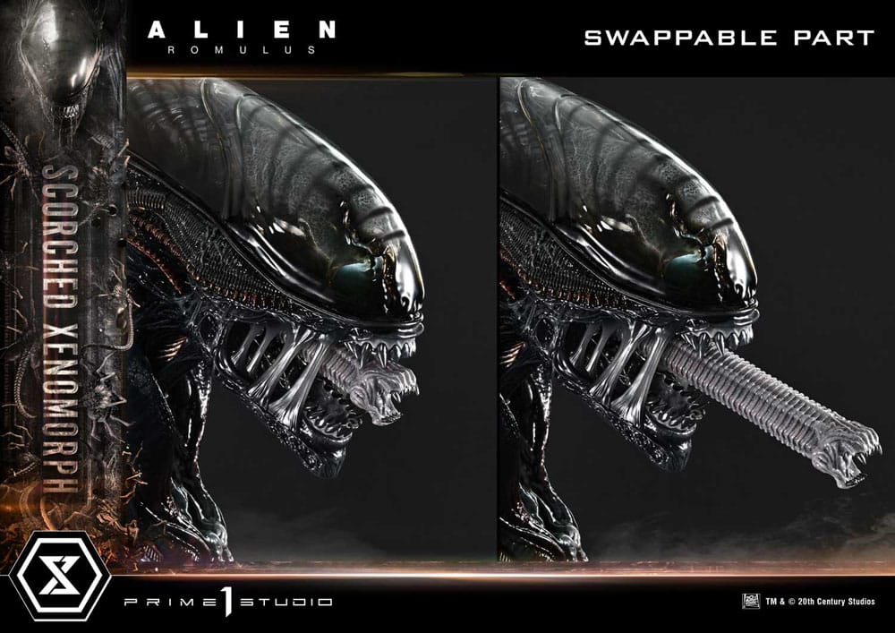 Alien: Romulus Estatua Museum Masterline XL 1/3 Scorched Xenomorph 98 cm - Z POP Toys