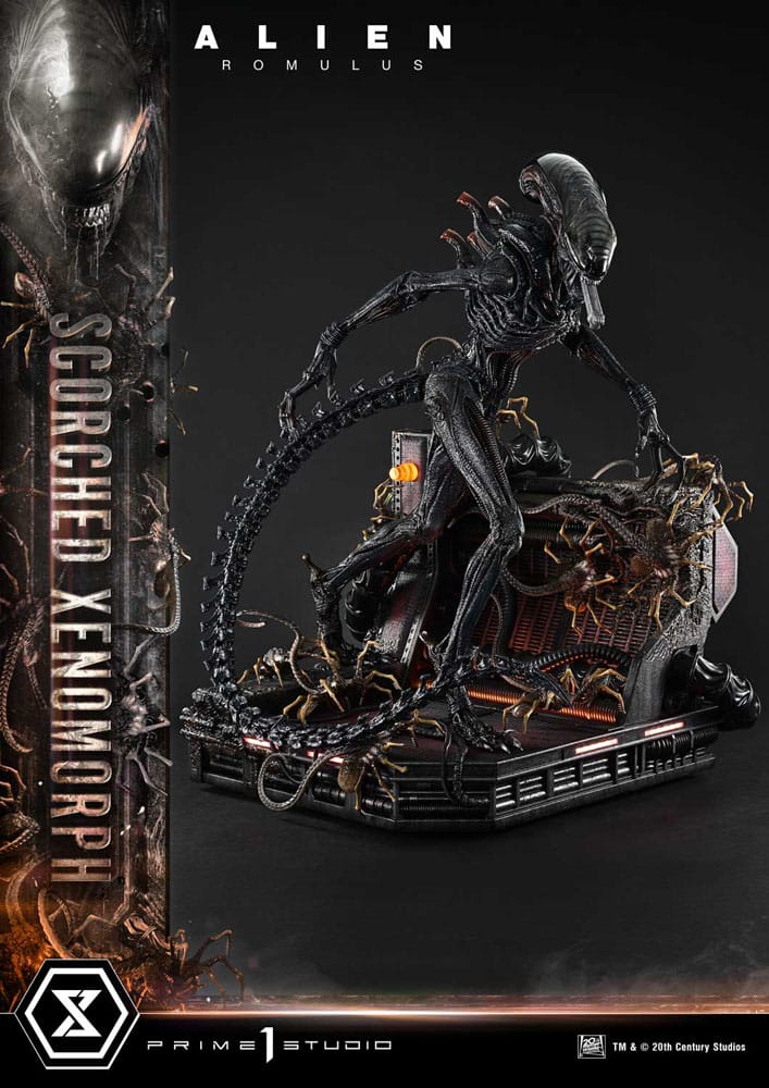 Alien: Romulus Estatua Museum Masterline XL 1/3 Scorched Xenomorph 98 cm - Z POP Toys