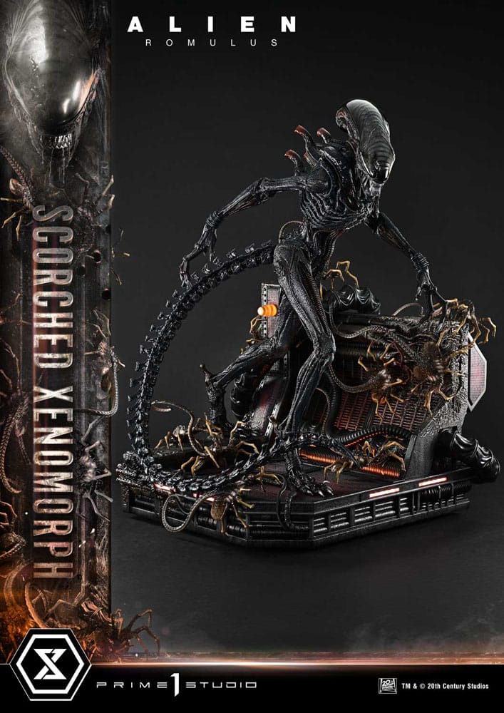 Alien: Romulus Estatua Museum Masterline XL 1/3 Scorched Xenomorph 98 cm - Z POP Toys