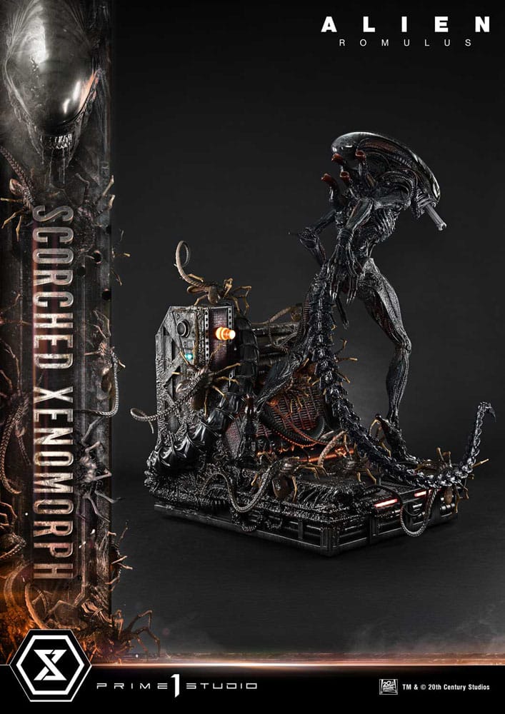 Alien: Romulus Estatua Museum Masterline XL 1/3 Scorched Xenomorph 98 cm - Z POP Toys