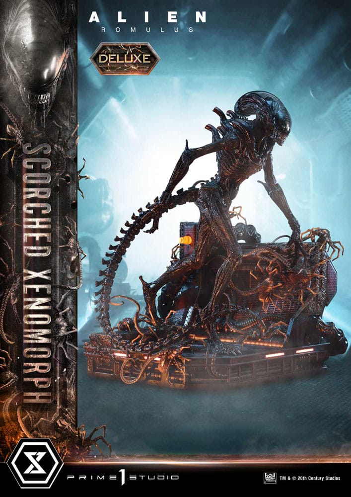 Alien: Romulus Estatua Museum Masterline XL 1/3 Scorched Xenomorph Deluxe Version 98 cm - Z POP Toys
