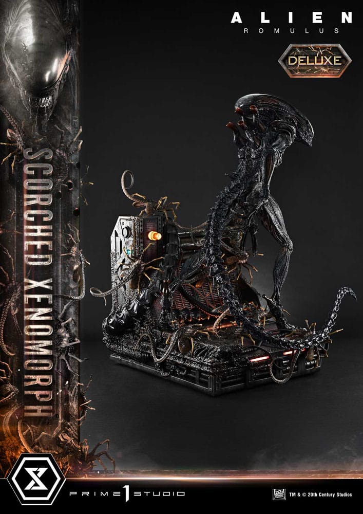 Alien: Romulus Estatua Museum Masterline XL 1/3 Scorched Xenomorph Deluxe Version 98 cm - Z POP Toys