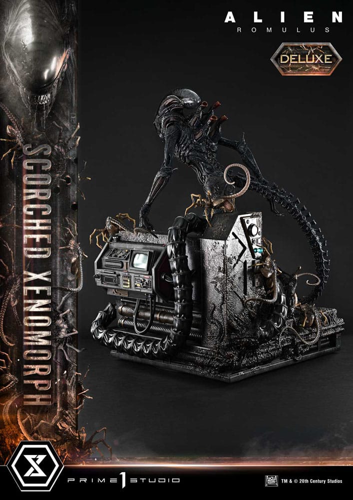 Alien: Romulus Estatua Museum Masterline XL 1/3 Scorched Xenomorph Deluxe Version 98 cm - Z POP Toys