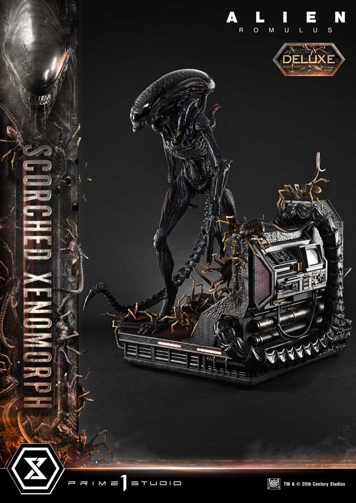Alien: Romulus Estatua Museum Masterline XL 1/3 Scorched Xenomorph Deluxe Version 98 cm - Z POP Toys