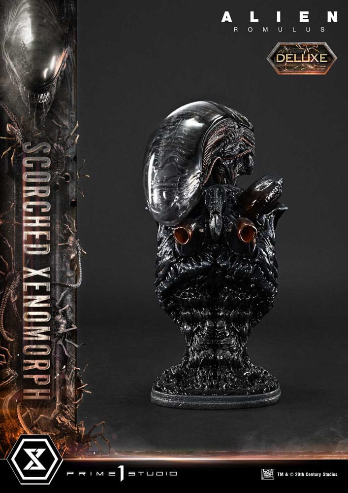 Alien: Romulus Estatua Museum Masterline XL 1/3 Scorched Xenomorph Deluxe Version 98 cm - Z POP Toys