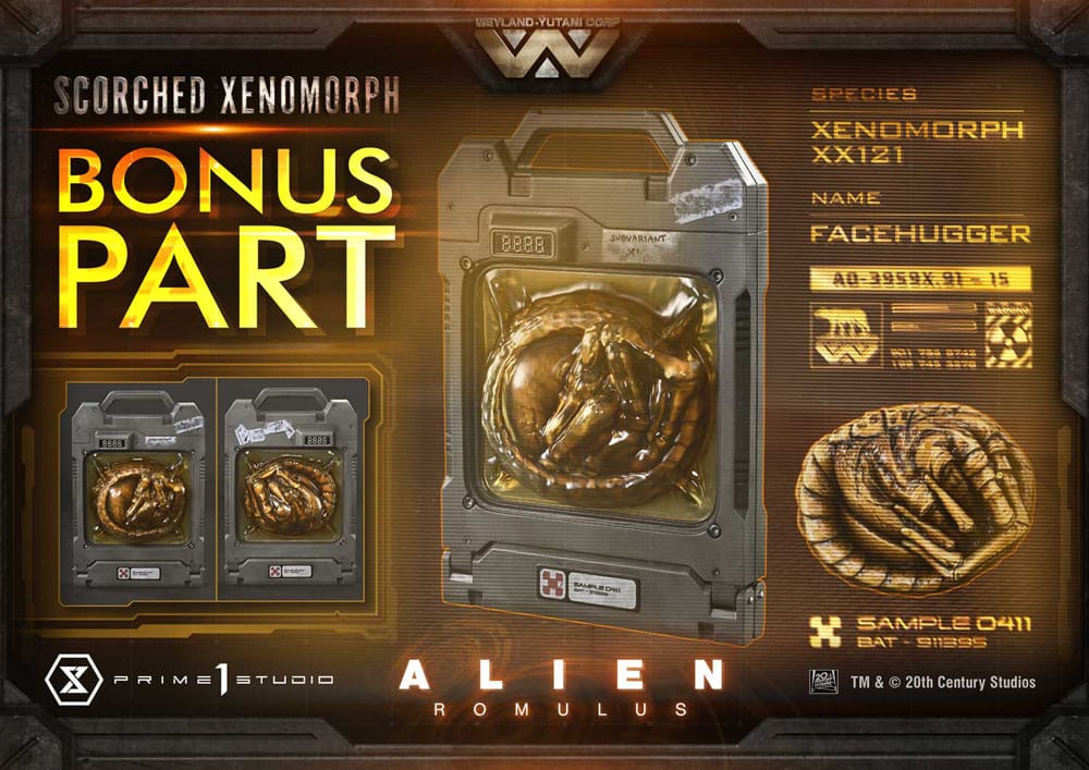Alien: Romulus Estatua Museum Masterline XL 1/3 Scorched Xenomorph Deluxe Bonus Version 98 cm - Z POP Toys