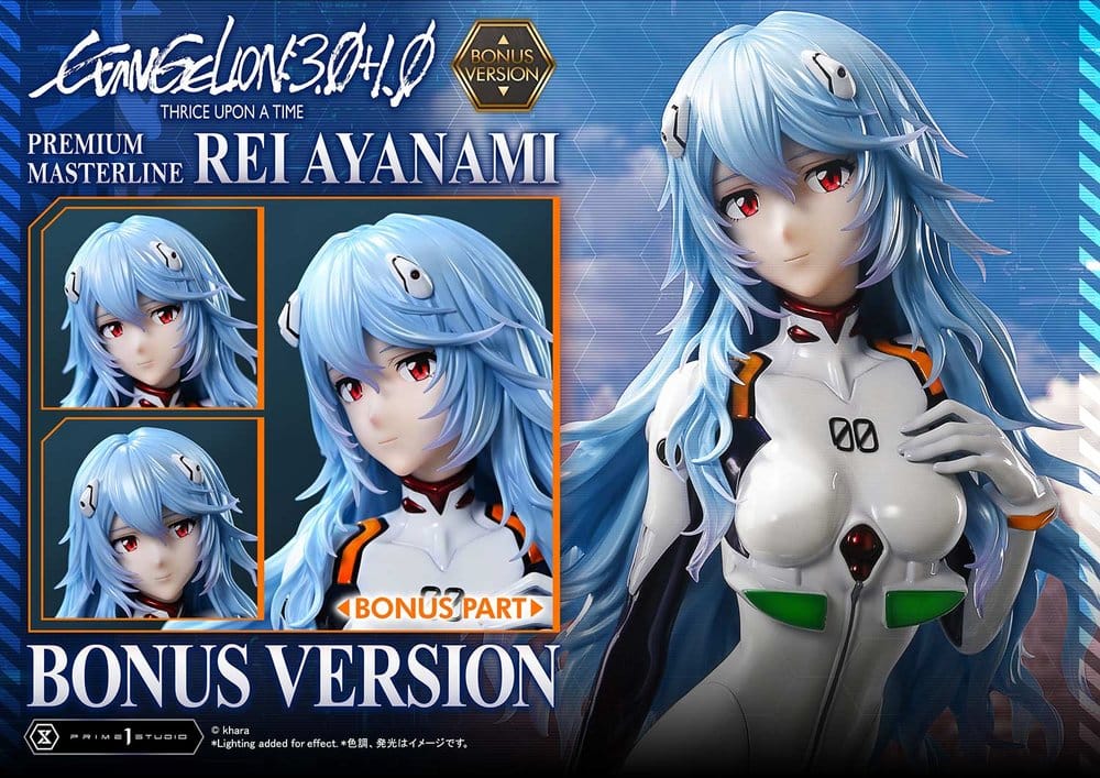 Evangelion: 3.0 + 1.0 Thrice Upon A Time Estatua Premium Masterline Series 1/4 Rei Ayanami Bonus Ver. 46 cm