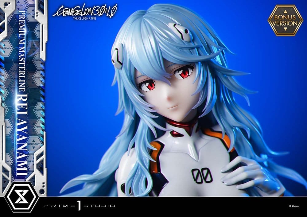 Evangelion: 3.0 + 1.0 Thrice Upon A Time Estatua Premium Masterline Series 1/4 Rei Ayanami Bonus Ver. 46 cm