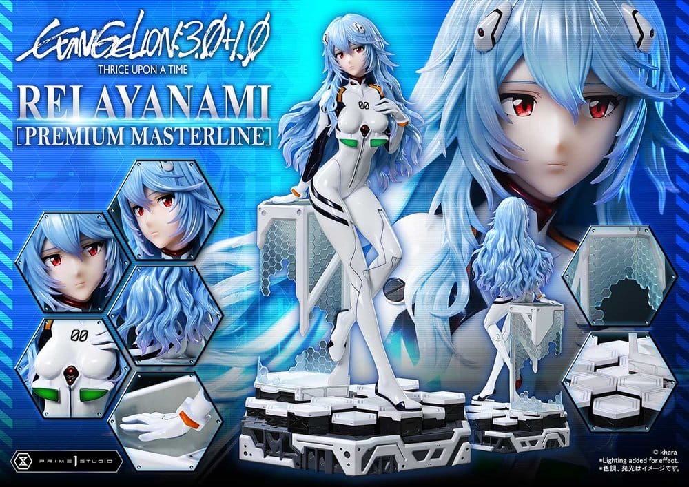 Evangelion: 3.0 + 1.0 Thrice Upon A Time Estatua Premium Masterline Series 1/4 Rei Ayanami Bonus Ver. 46 cm