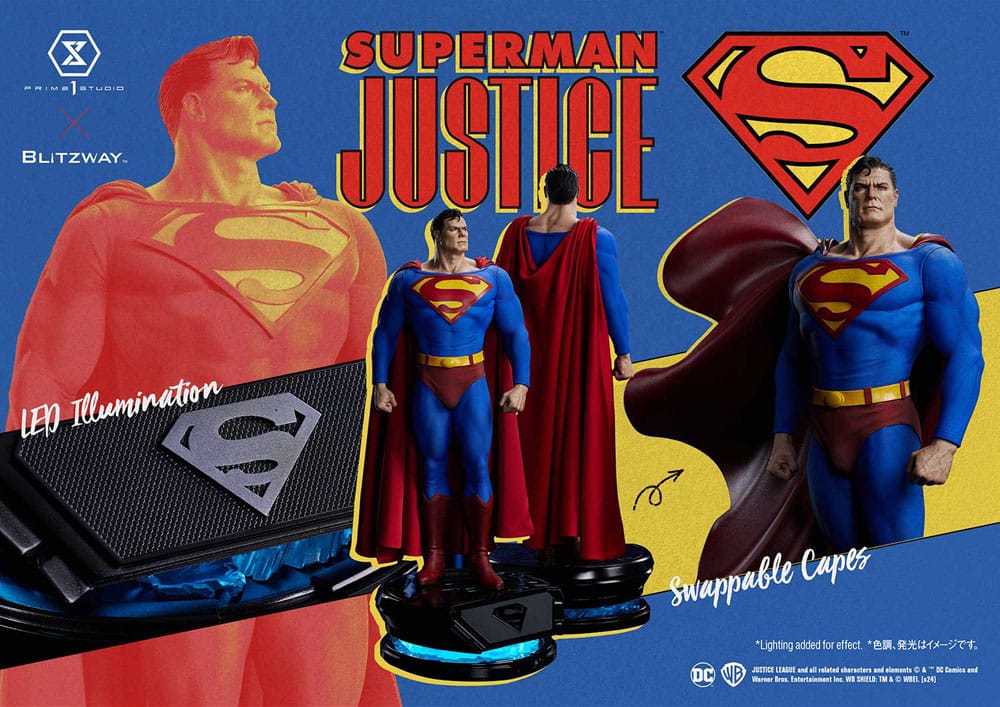 DC Comics Estatua Premium Masterline Series 1/4 Superman Justice Comics 57 cm - Z POP Toys