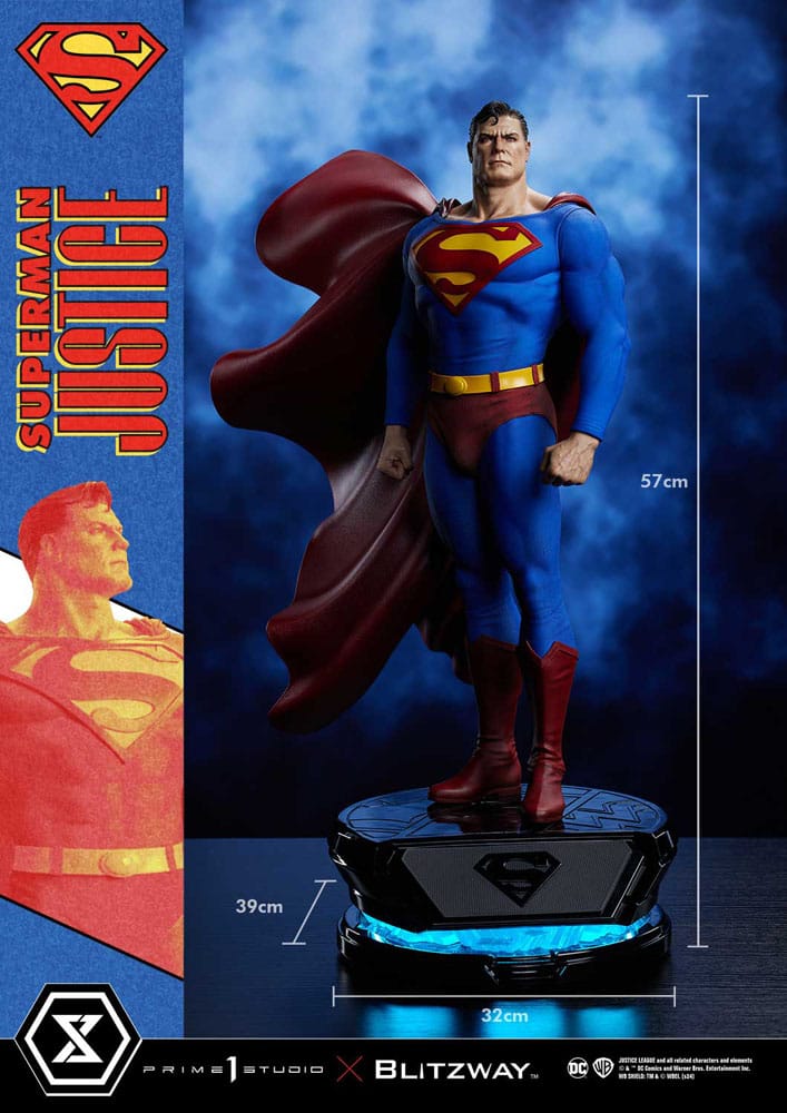 DC Comics Estatua Premium Masterline Series 1/4 Superman Justice Comics 57 cm - Z POP Toys