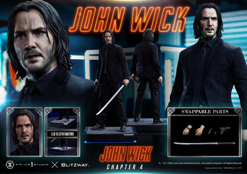 John Wick Chapter 4 Estatua Premium Masterline Series 1/4 John Wick 54 cm - Z POP Toys