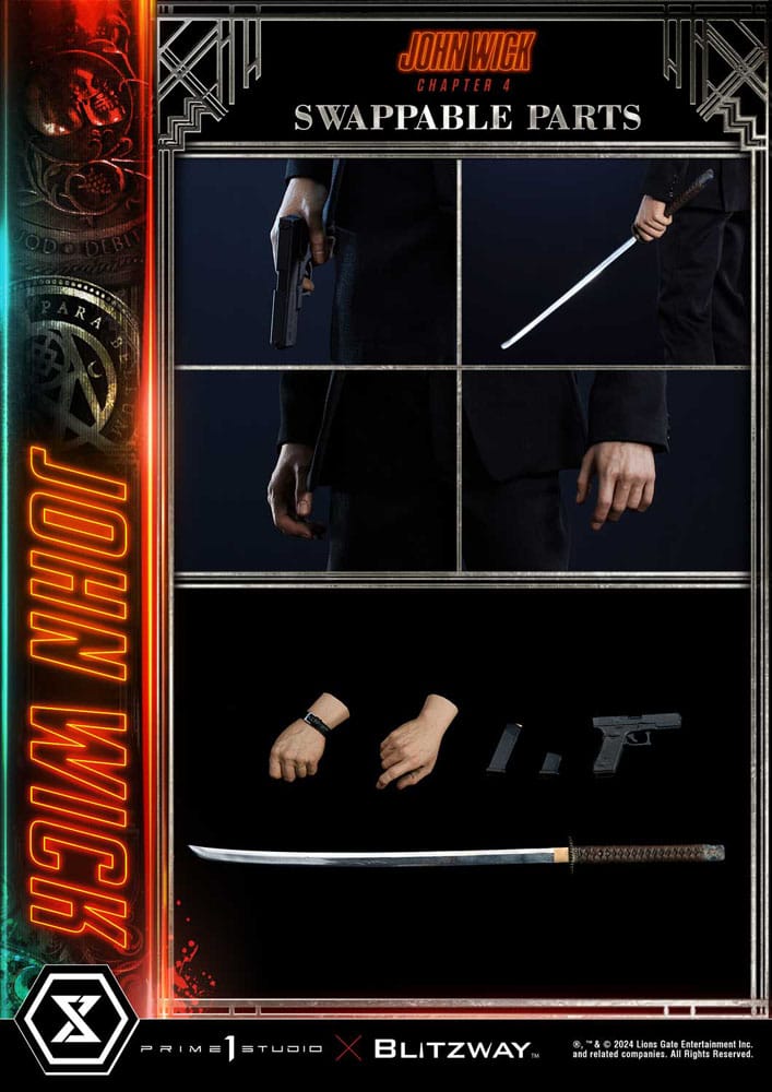 John Wick Chapter 4 Estatua Premium Masterline Series 1/4 John Wick 54 cm - Z POP Toys