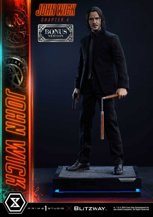 John Wick Chapter 4 Estatua Ultimate Premium Masterline Series 1/4 John Wick Deluxe Bonus Version 54 cm - Z POP Toys