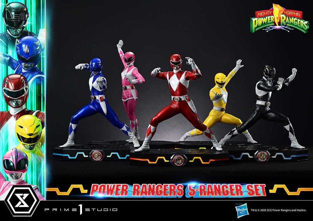 Mighty Morphin Power Rangers Premium Masterline Set de 5 Estatuas 1/4 57 cm