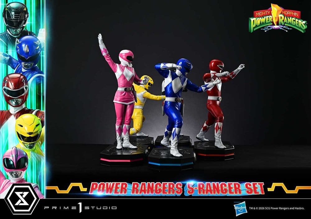 Mighty Morphin Power Rangers Premium Masterline Set de 5 Estatuas 1/4 57 cm