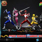 Mighty Morphin Power Rangers Premium Masterline Set de 5 Estatuas 1/4 Deluxe Bonus Version 62 cm